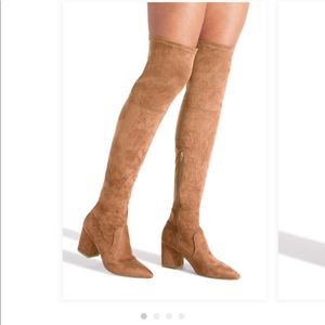 Flat Thigh high boots wide leg
